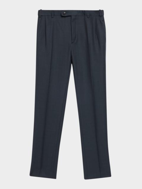 Brioni Men's Textured Wool Dress Pants