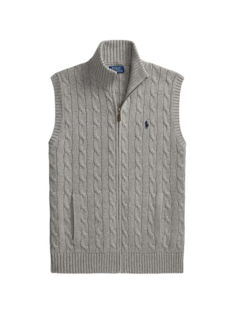 Polo Ralph Lauren cable-knit zip-up cardigan
