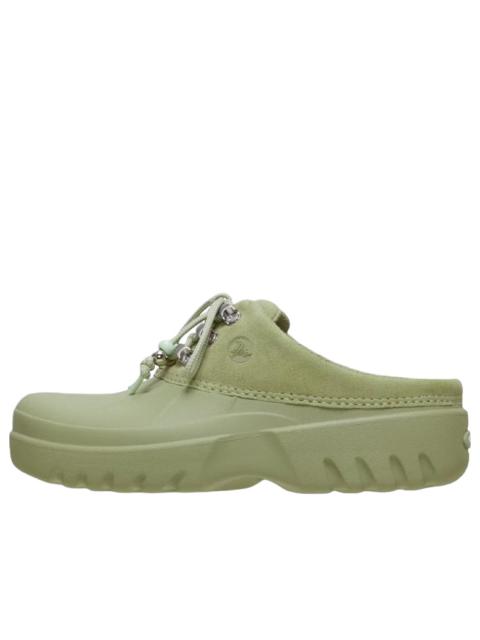 crocs (WMNS) Crocs Axle Suede Mule 'Sailing Green' 214137-3DD