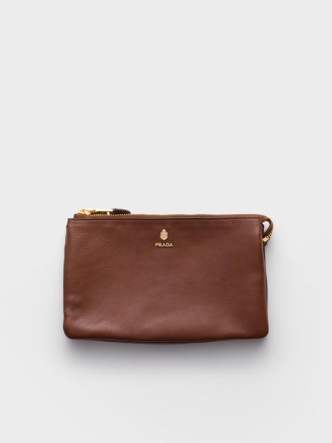 Prada Leather zipper pouch