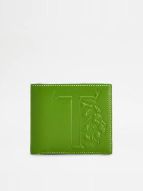 Tod's WALLET IN LEATHER - GREEN