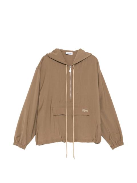 LACOSTE logo-embroidered hoodie