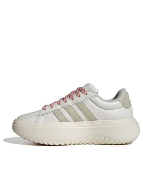 adidas (WMNS) adidas Grand Court Platform Shoes 'Beige Pink' IE1094