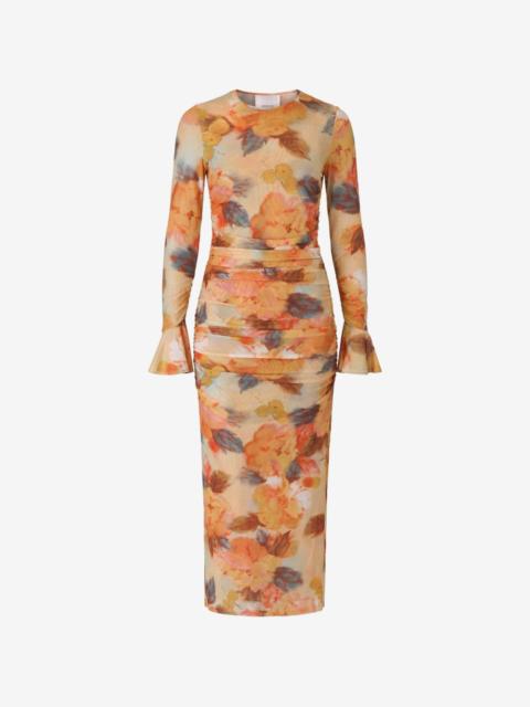 Cinq à Sept floral-print ruched maxi dress