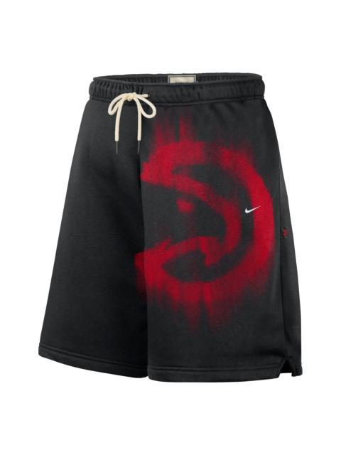Nike Nike Atlanta Hawks Standard Issue Fleece Shorts 'Black White' IQ1452-010