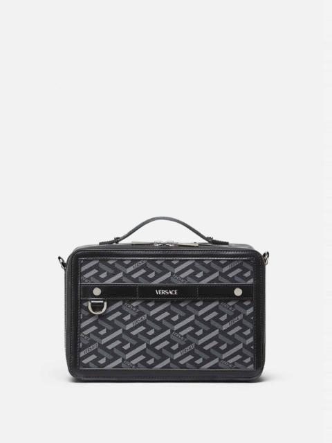VERSACE La Greca Signature Messenger Bag