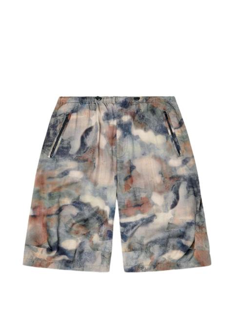 Diesel camouflage-print bermuda shorts
