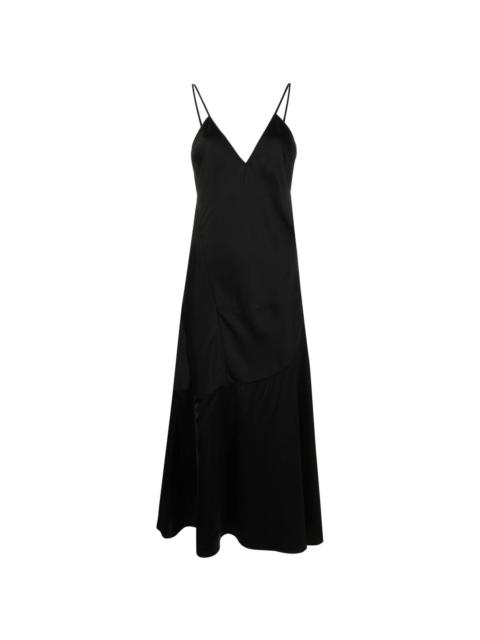 satin-finish slip dress