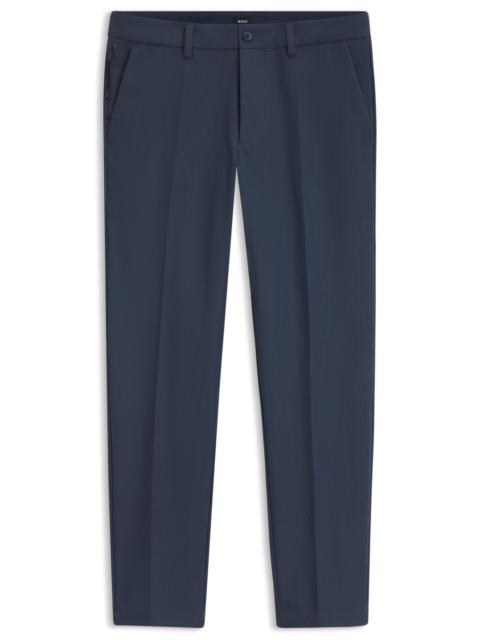 BOSS SLIM-FIT PANTS IN FOUR-WAY STRETCH FABRIC