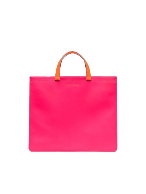 Comme Des Garçons colour-block square tote bag