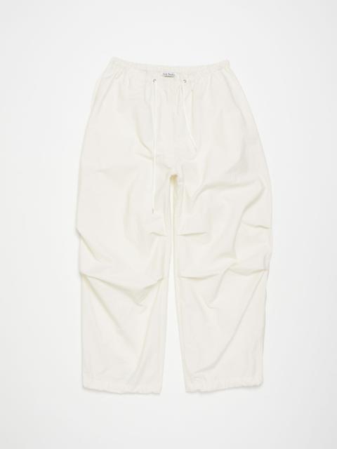Relaxed fit trousers - White