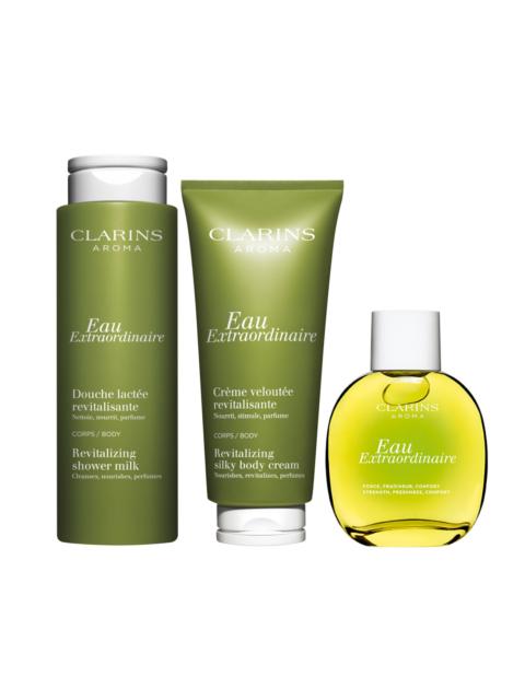 CLARINS Eau Extraordinaire Trio - Body Wash, Body Lotion & Fragrance Set