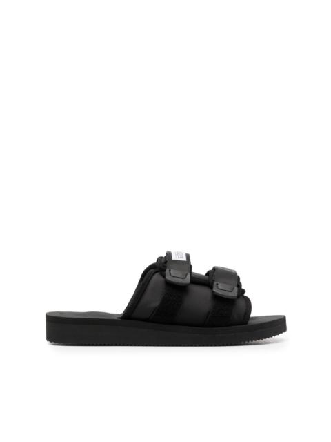 Suicoke logo-patch touch-strap slides