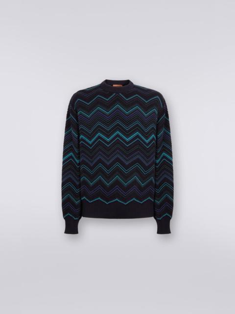 Missoni Cotton blend crew-neck chevron jumper