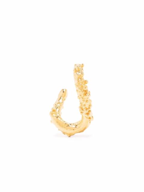ALIGHIERI The Rocky Terrain hoop single earring