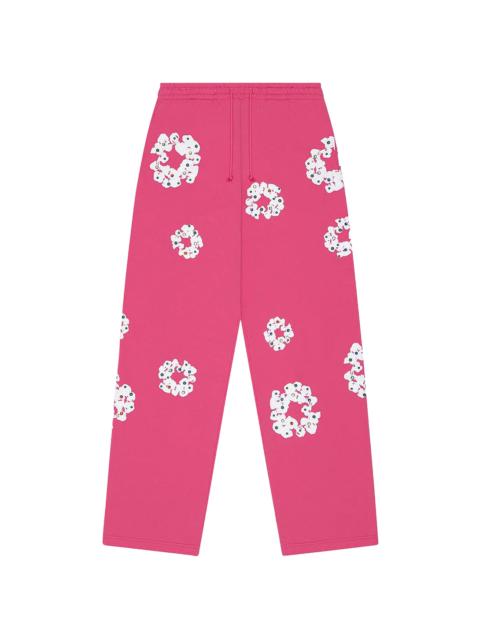 DENIM TEARS Rhinestone Cotton Wreath Sweatpants "Pink" DT515