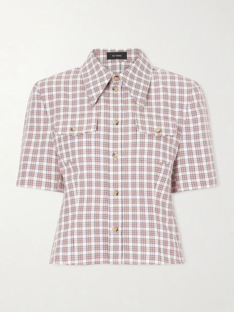 WILLY CHAVARRIA Chavela checked woven shirt Red