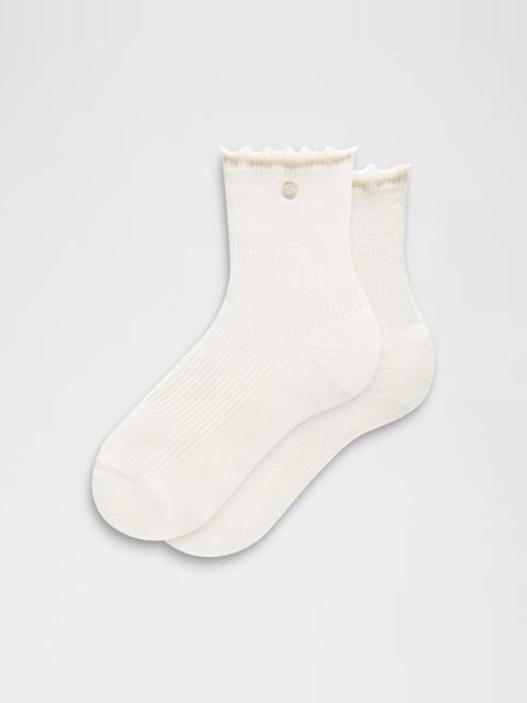 lululemon Unisex Lettuce Edge Quarter Socks