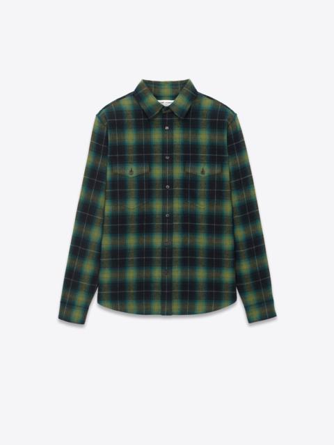 oversized shirt in checked cotton