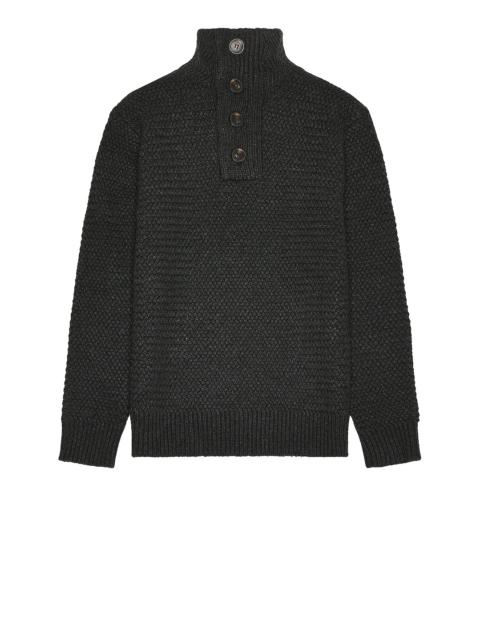 Mens Funnel Neck Military Sweater