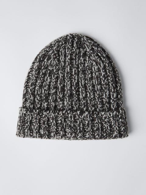 Brunello Cucinelli Ribbed cashmere chiné beanie