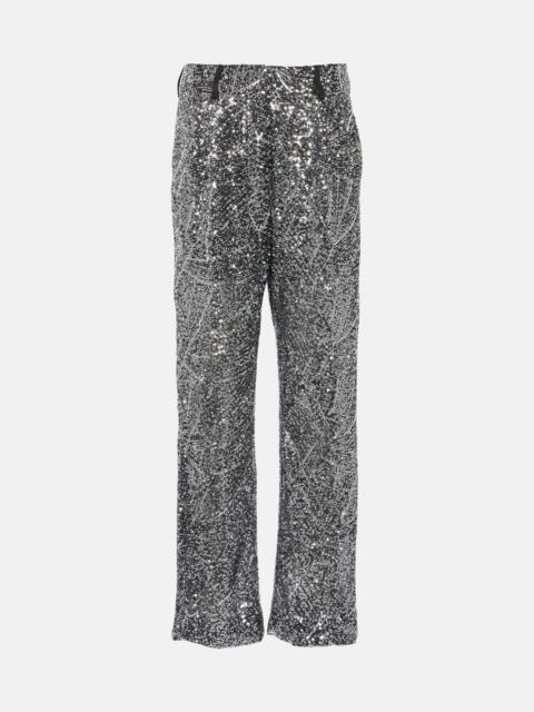 BLAZÉ MILANO Fox sequined straight pants
