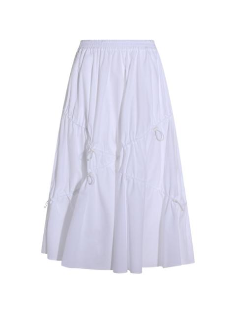 Moschino poplin midi skirt