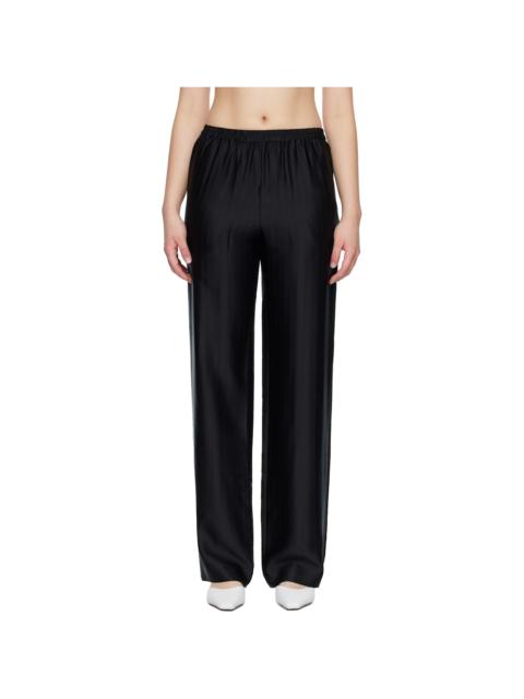 Loulou de Saison Black KADALA Silk Blend Trousers