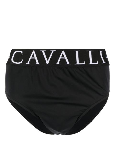 Roberto Cavalli logo-print swimming trunks