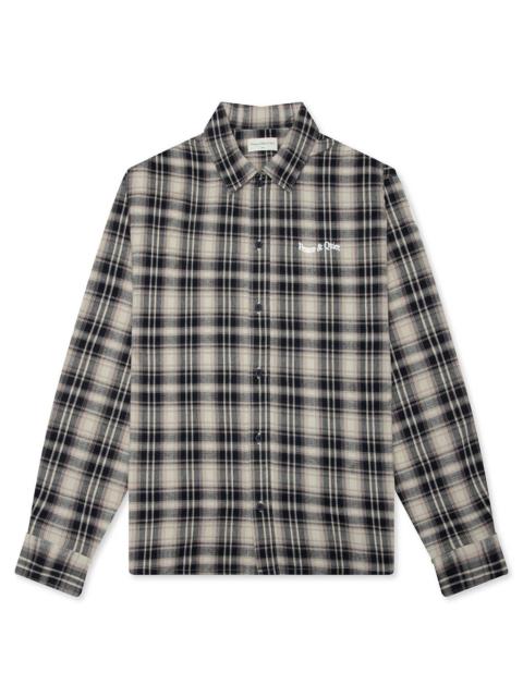 Museum of Peace & Quiet WORKMARK BUTTON UP - NAVY