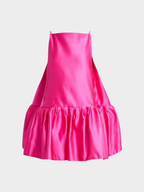 Givenchy Ruffle Silk Sleeveless Mini Dress
