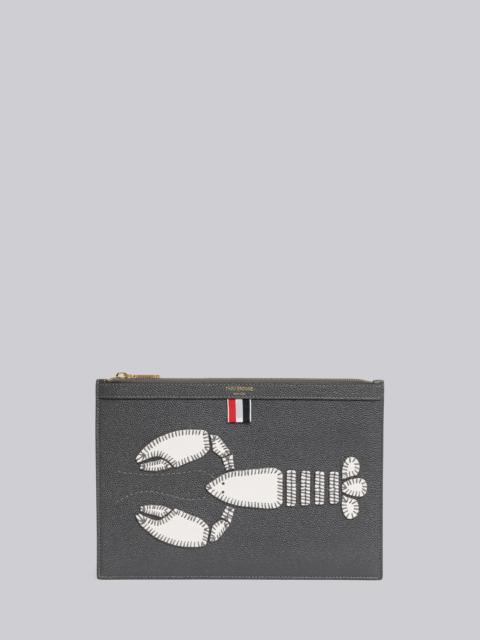 Thom Browne Pebble Grain Leather Lobster Small Document Holder