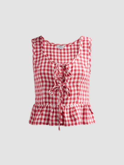 Rails Women's Jonah Gingham Linen Top - Picnic Check