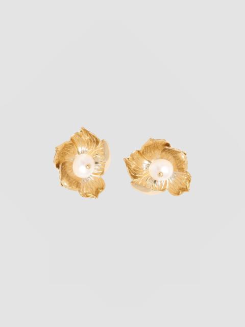 Erdem FLORAL PEARL STUD EARRING