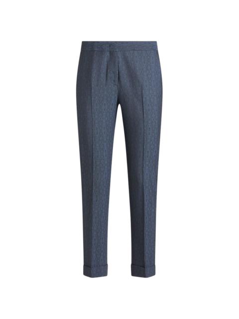 Etro geometric-pattern tailored trousers