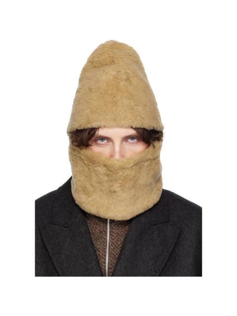 Our Legacy Beige Faux-Shearling Snood