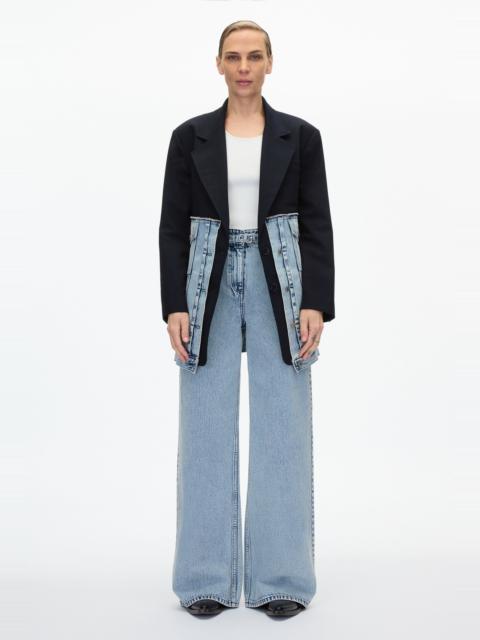 3.1 Phillip Lim Oversized Hybrid Denim Blazer