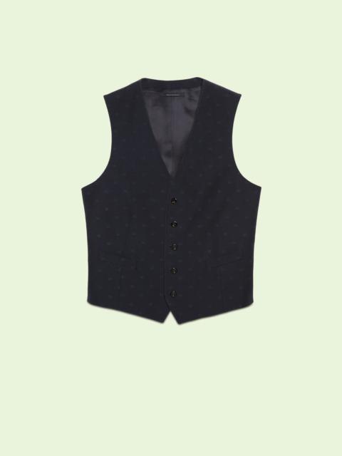 GUCCI Wool Double G formal vest