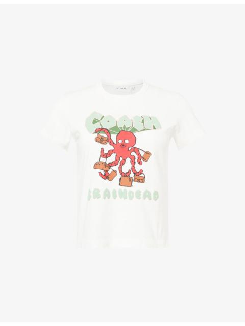 COACH Coach x Brain Dead 90s Graphic-Print Cotton-Jersey T-Shirt