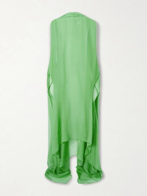 Dries Van Noten Ducy Draped Silk-chiffon Dress