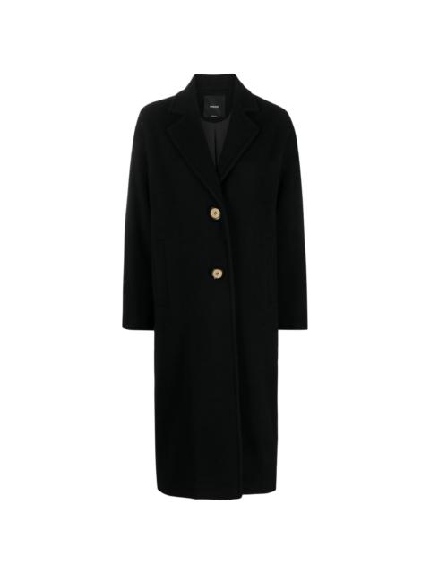 PINKO single-breasted wool-blend coat