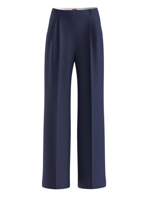 HUGO pleated wide-leg trousers