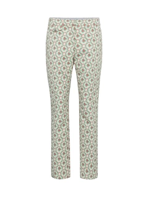 rabanne Floral low-rise straight pants