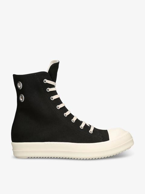 Rick Owens DRKSHDW high-top canvas sneakers | REVERSIBLE