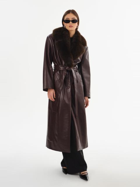 LAMARQUE SARITA | Recycled Leather Maxi Coat