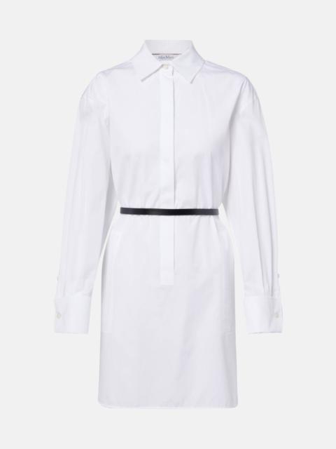 Max Mara Belted cotton poplin shirt dress