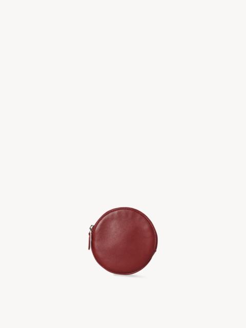 The Row Round Pouch in Leather