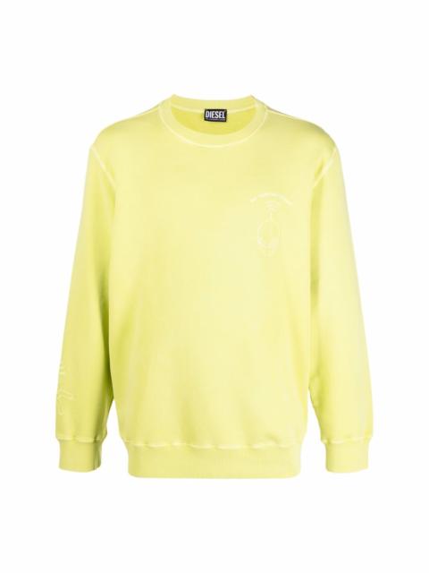 Diesel embroidered motif jumper