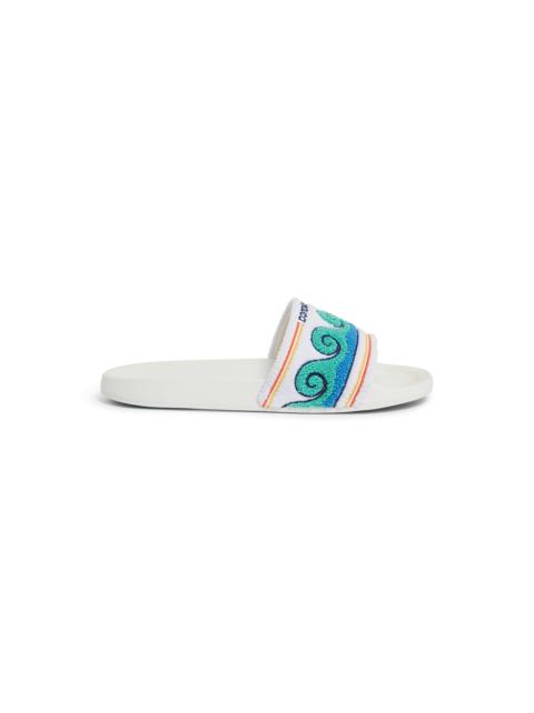 CASABLANCA Men's Greco Wave Terry Slider | Casablanca Paris