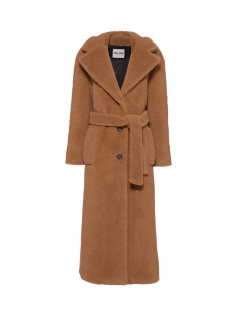 Miu Miu Single-breasted alpaca coat